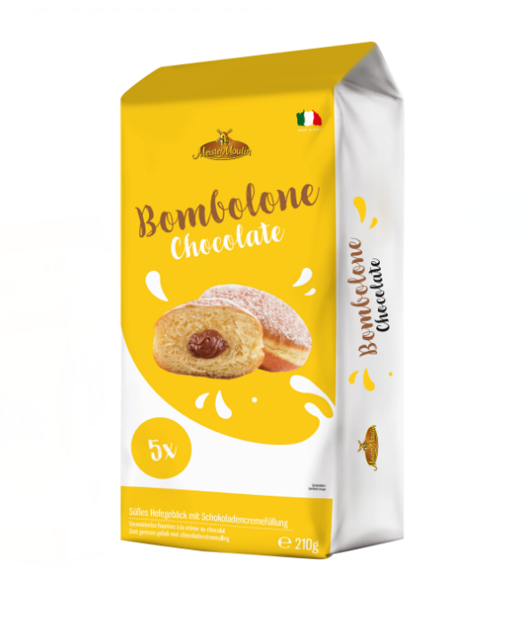 Meister Moulin Bombolone täytettynä suklaakastikkeella 210g - Täytekeksit ja vohvelit - 18779 - 1