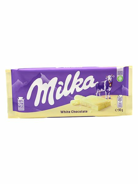 Milka White Chocolate/ Valkosuklaalevy 90g - Suklaat - 19379 - 1