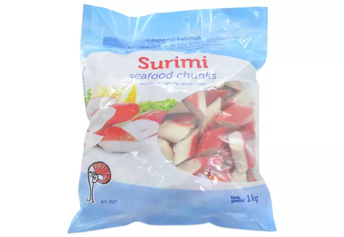 Mooijer Surimi Seafood Chunks / Surimipalat 1KG (7527) - Pakasteäyriäiset - 3939 - 1