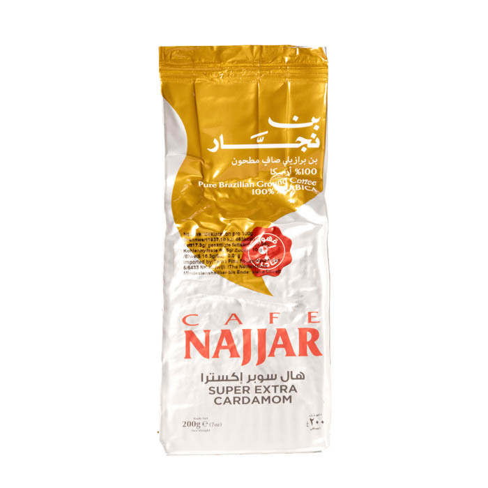 Najjar Pure Brasilialainen Jauhettu Kahvi SUPER EXTRA Kardemumma 200g - Kahvit - 16839 - 1