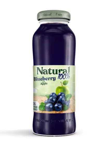 Natural 100% Blueberry/ Mustikkamehu 200ml - Täysmehut - 15199 - 1