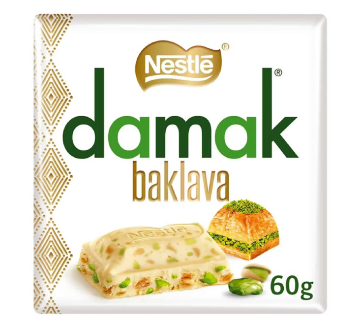 Nestle Damak Baklava/ Vakosuklaalevy 6x60g - Turkish Delight & Halvat - 19449 - 1