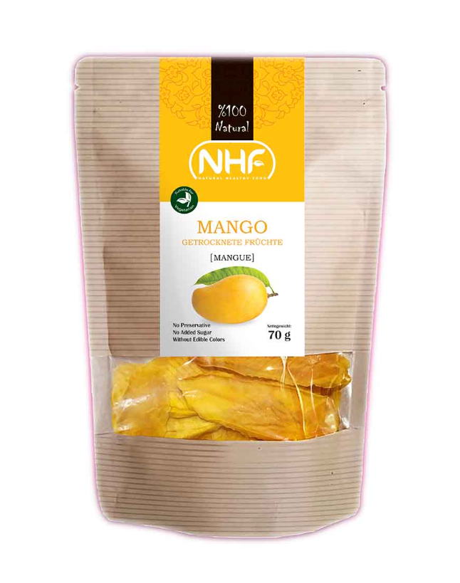 NHF Dried Mango/ Kuivattu Mango 70g - Kuivatut hedelmät - 18149 - 1