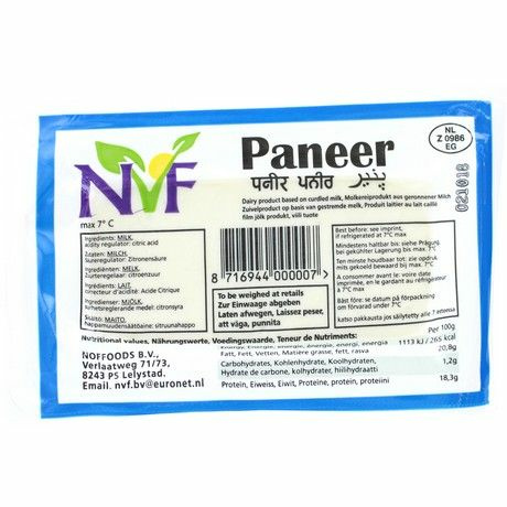 NVF Paneer 5KG VAKUM - Erikoisjuustot - 8039 - 1