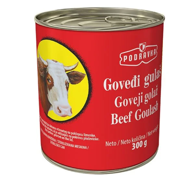 Podravka Gullash/ Naudanliha Säilyke 300g TNK - Liha- ja riistasäilykkeet - 4329 - 1