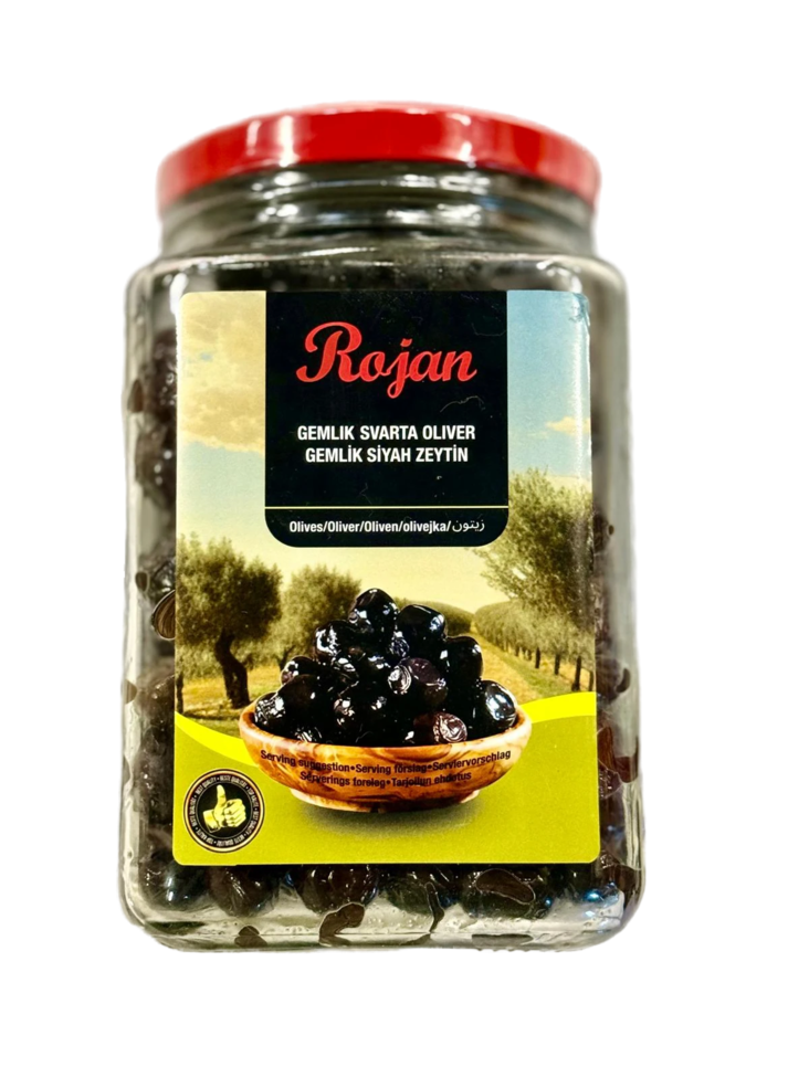 Rojan Gemlik Siyah Zeytin/ Musta Oliivi 900g CAM - Oliivisäilykkeet - 18279 - 1