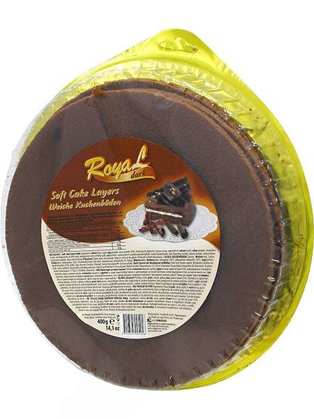 Royal Soft Cake Layers Dark/ Kakkupohja tumma 400g - Valmistaikinat - 11749 - 1