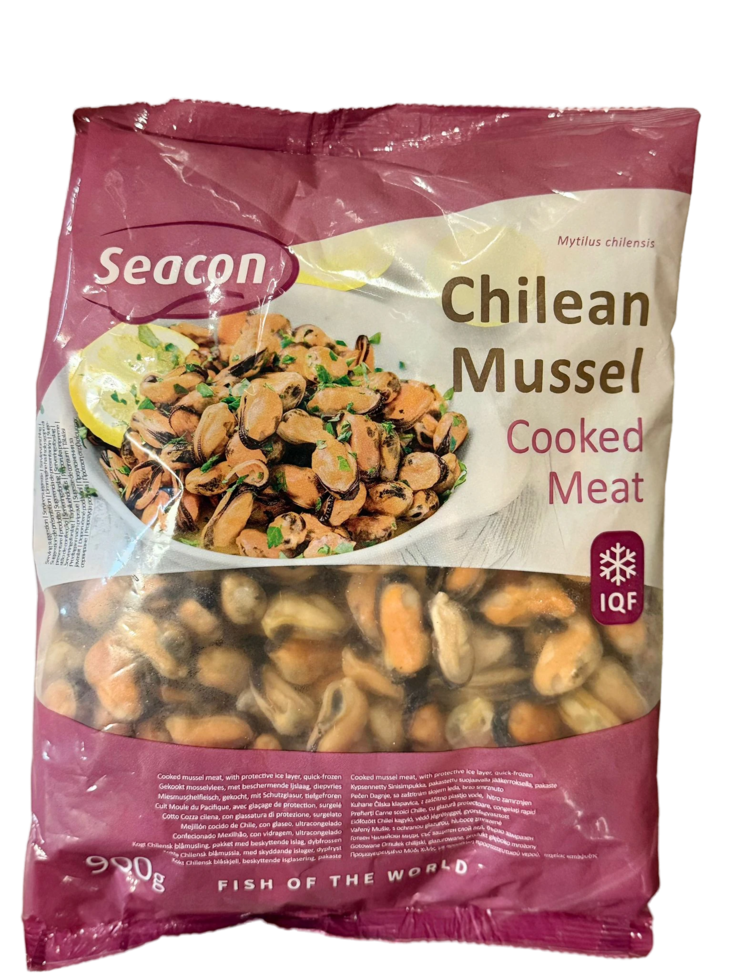 Seacon Mussel Meat 300-500 90%/ Simpukka 900g - Pakasteäyriäiset - 18229 - 1