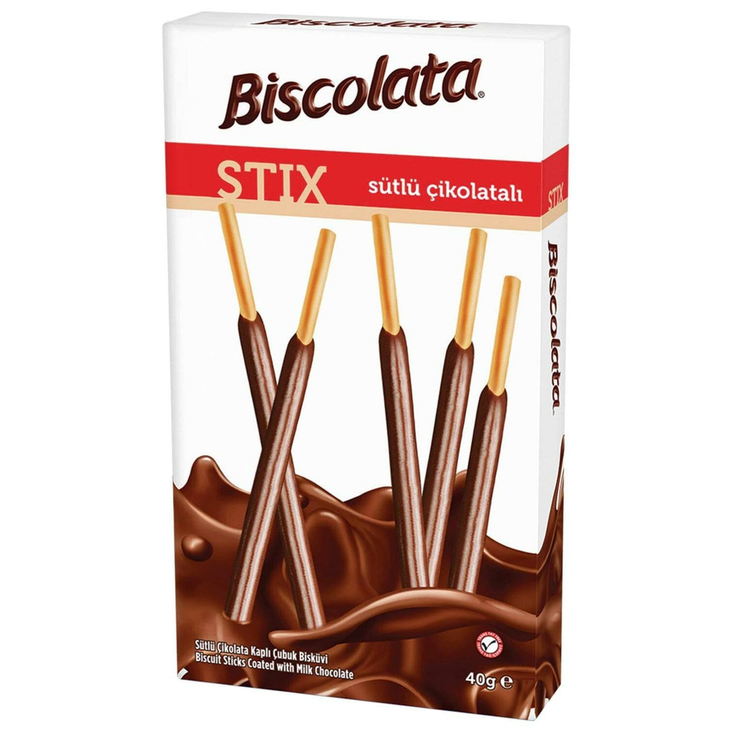 Solen Biscolata Biscuit Stick/ Maitosuklaatikku 40g - Täytekeksit ja vohvelit - 17359 - 1