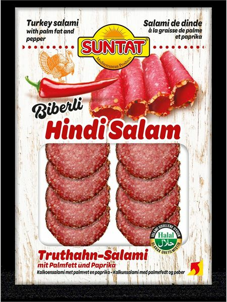 Suntat Biberli Hindi Salam / Mausteinen kalkkunaleikkeleet 80g - Kalkkuna leikkeleet ja makkarat - 18529 - 1