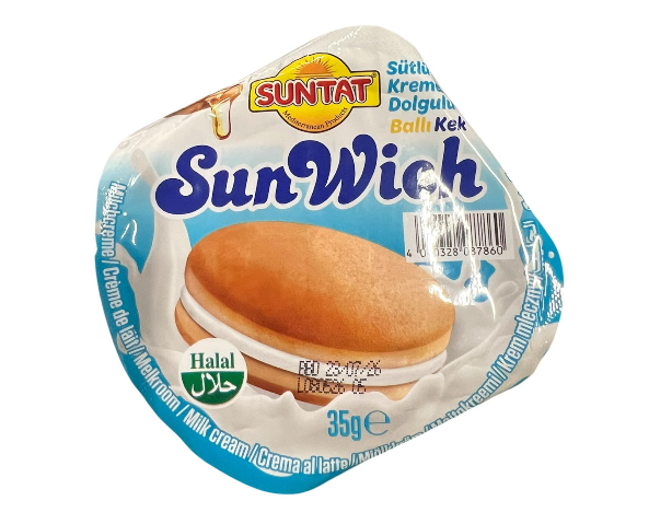 Suntat SunWich Sutlu Krema / Kermainen keksi maidolla 35g - Maidot - 20199 - 1