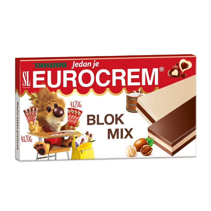 Takovo SL Eurocrem Blok Mix Suklaapatukka 8x20g 160g - Patukat - 14119 - 1