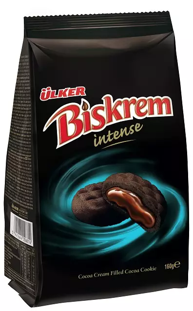 Ulker Biskrem Kremali Intense / kaakaokeksi 160g - Täytekeksit ja vohvelit - 4839 - 1