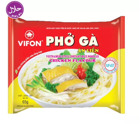 Vifon Instant Rice Noodles Chicken Flavor / Kana riisinuudeli 60g - Nuudelit - 15709 - 1