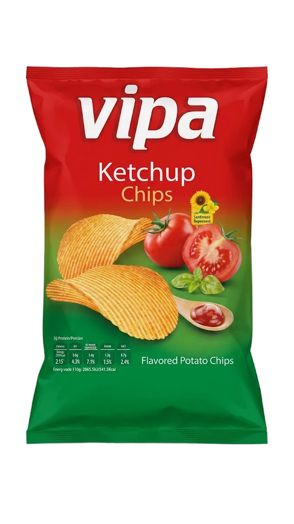 Vipa Chips Ketchup Sipsi 80g - Sipsit - 19729 - 1