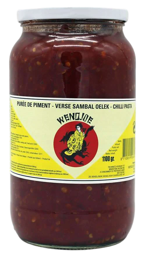 Wendjoe Sambal Oelek/ Chilli Tahna 1,1kg CAM - Chili-kastikkeet - 5089 - 1