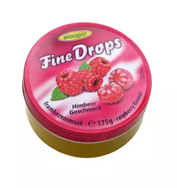 Woogie Fine Drops Vadelma Karkki 175g - Irtomakeiset - 15189 - 1