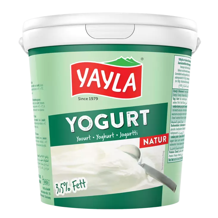 Yayla Natur Yogurt / Maustamaton jogurtti 3,5% 1kg - Turkkilaiset jogurtit - 5259 - 1