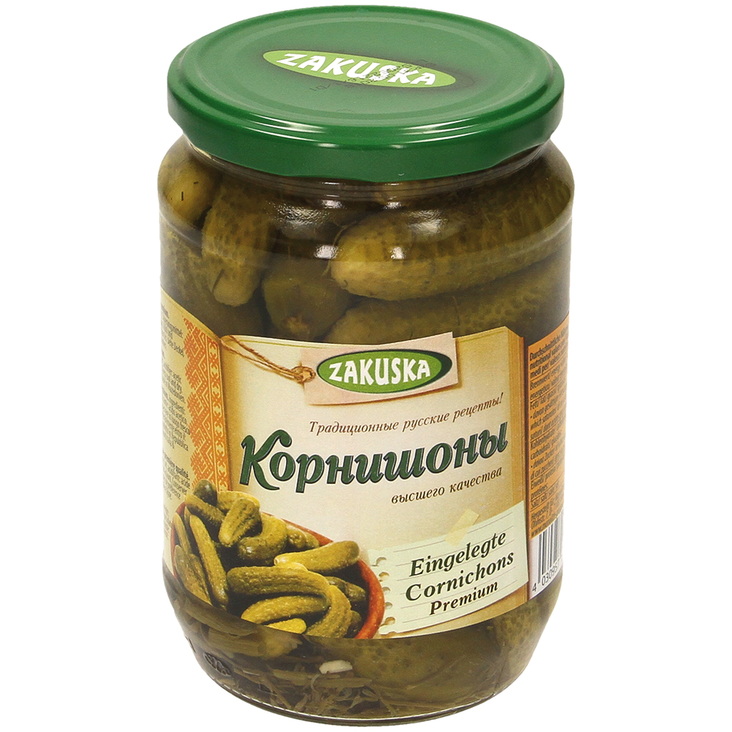 Zakuska Pickled Cucumber / Mausteiset kurkut 680/330g CAM - Kurkkusäilykkeet - 20719 - 1